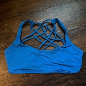 lululemon Blue Strappy Sports Bra